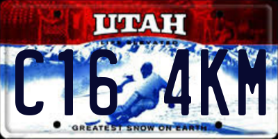 UT license plate C164KM