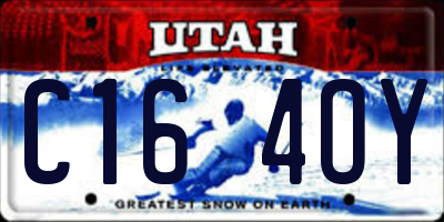 UT license plate C164OY