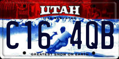 UT license plate C164QB
