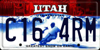 UT license plate C164RM