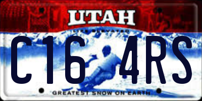 UT license plate C164RS