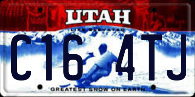 UT license plate C164TJ