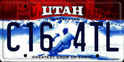 UT license plate C164TL