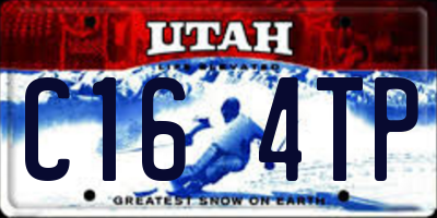 UT license plate C164TP