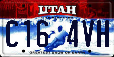 UT license plate C164VH