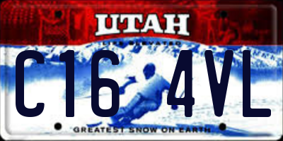 UT license plate C164VL