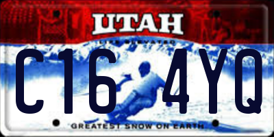 UT license plate C164YQ