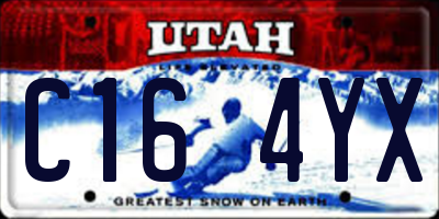 UT license plate C164YX