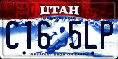 UT license plate C165LP