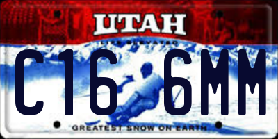 UT license plate C166MM
