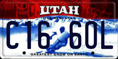 UT license plate C166OL