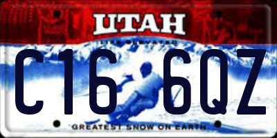UT license plate C166QZ