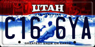UT license plate C166YA