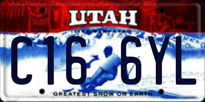 UT license plate C166YL