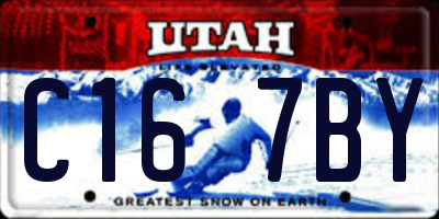 UT license plate C167BY