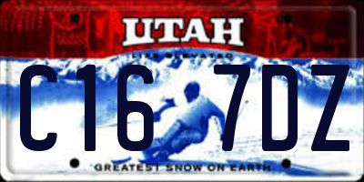 UT license plate C167DZ