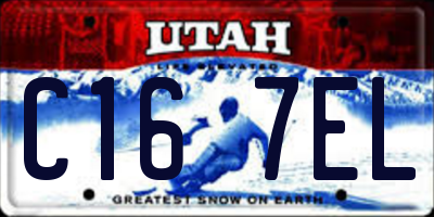 UT license plate C167EL