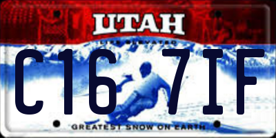 UT license plate C167IF