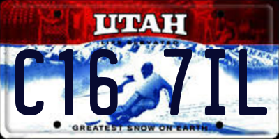 UT license plate C167IL
