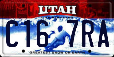 UT license plate C167RA