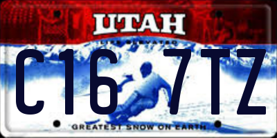 UT license plate C167TZ