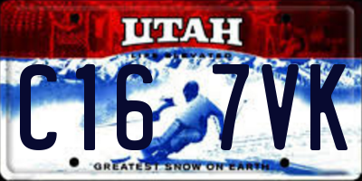 UT license plate C167VK
