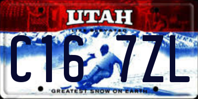 UT license plate C167ZL