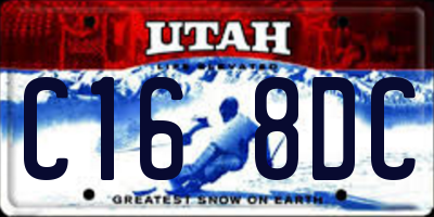 UT license plate C168DC