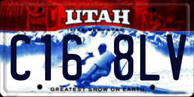 UT license plate C168LV