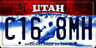 UT license plate C168MH
