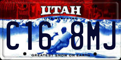 UT license plate C168MJ