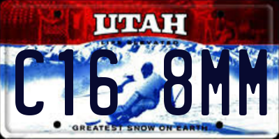 UT license plate C168MM