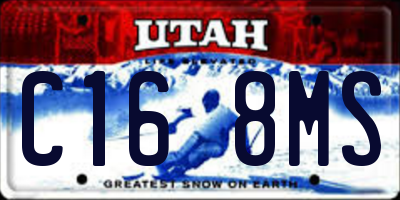 UT license plate C168MS