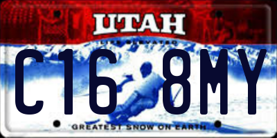 UT license plate C168MY