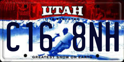 UT license plate C168NH