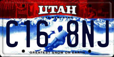 UT license plate C168NJ