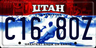 UT license plate C168OZ