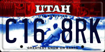 UT license plate C168RK
