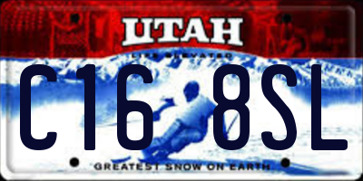 UT license plate C168SL