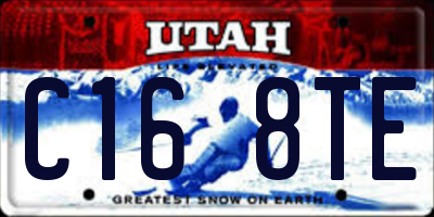 UT license plate C168TE