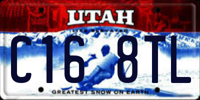 UT license plate C168TL