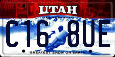 UT license plate C168UE
