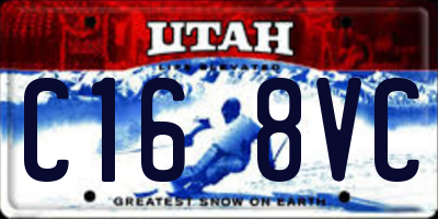 UT license plate C168VC