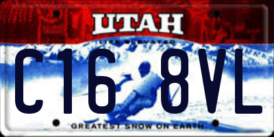 UT license plate C168VL