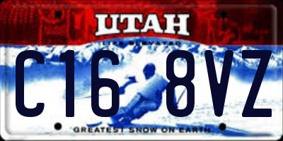 UT license plate C168VZ