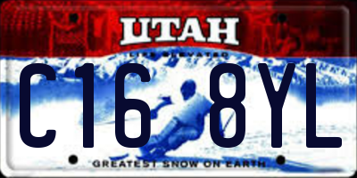 UT license plate C168YL