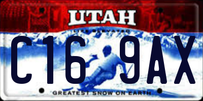 UT license plate C169AX