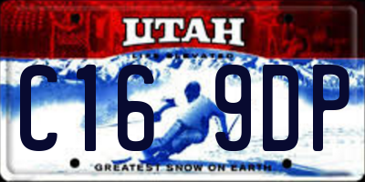 UT license plate C169DP