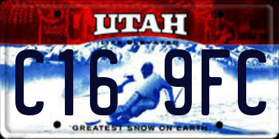 UT license plate C169FC