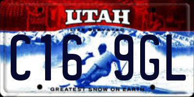 UT license plate C169GL